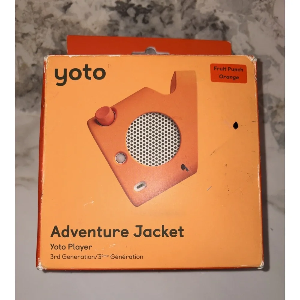 Yoto Player (3rd Generation) Adventure Jacket Silicone Carry Case - Punch Orange